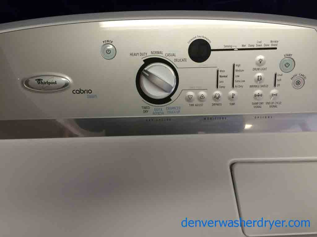 Large Images for Whirlpool Cabrio Washer/**GAS** Dryer, Stainless, With