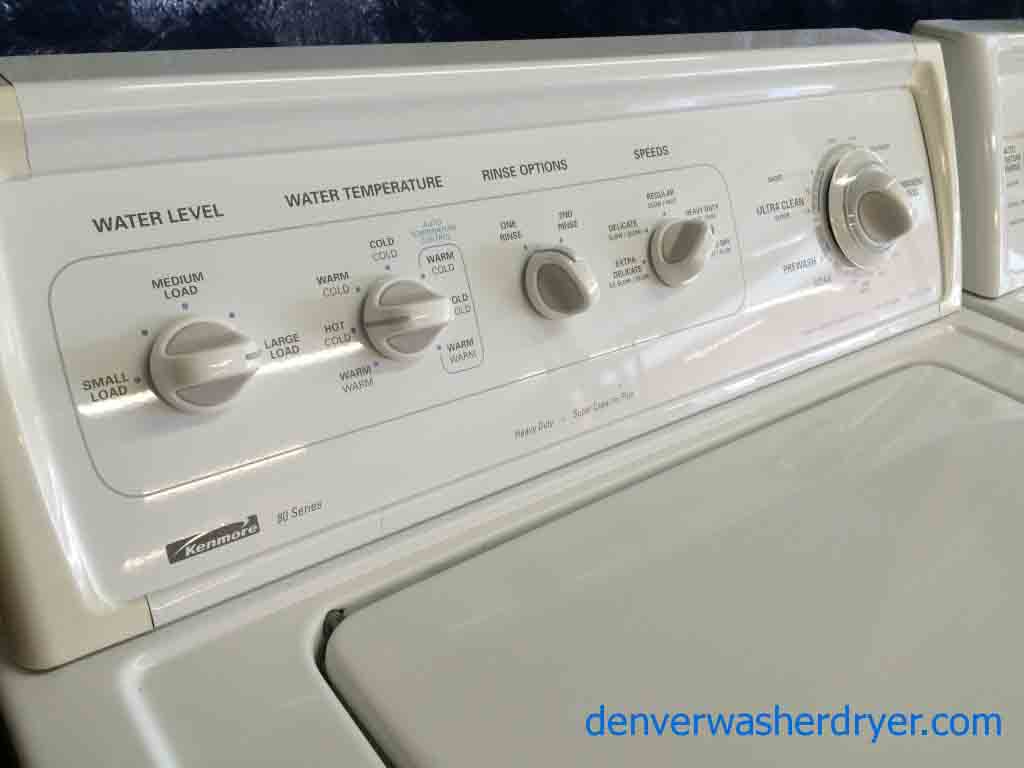 Kenmore 80 Series Washer/Dryer Set, Super Capacity, Solid and Dependable units!