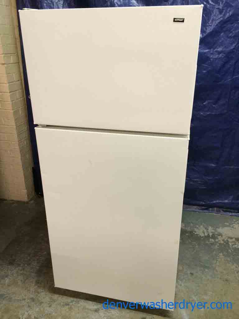 Hotpoint Refrigerator, 15 Cu Ft, Beige, Great Condition