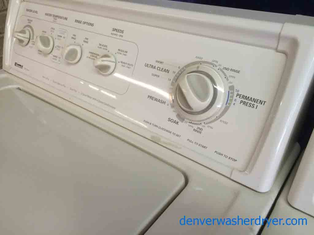 Kenmore 80 Series Washer/Elite Dryer, Matching Beige Set, Super Capacity