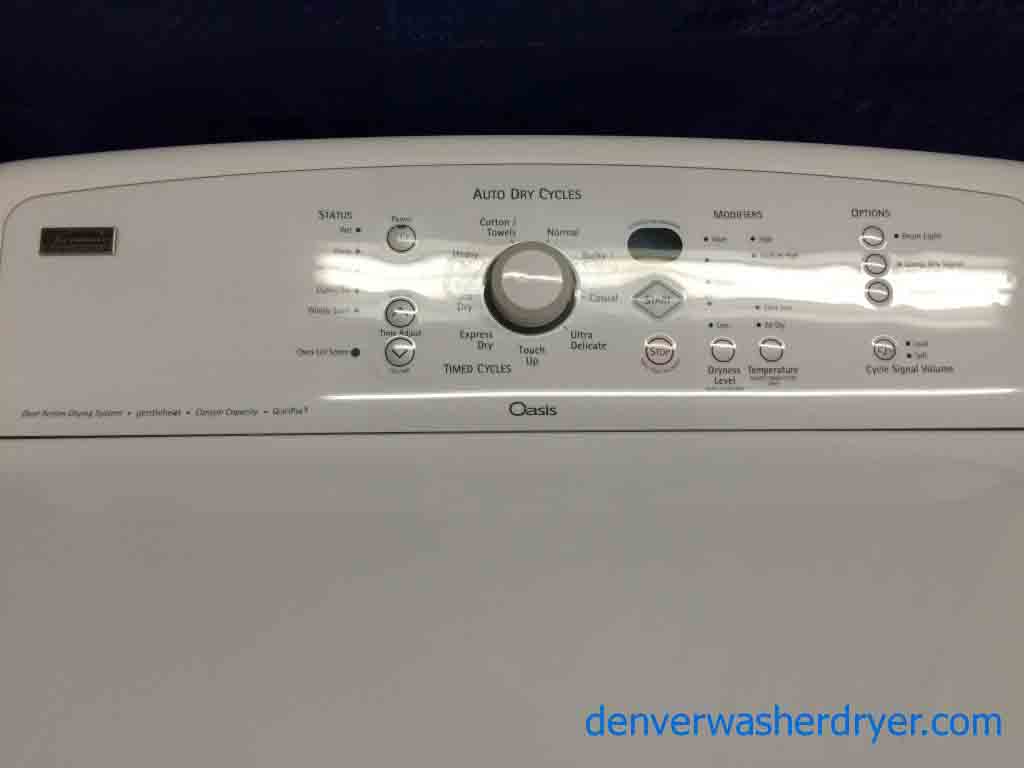 Kenmore Oasis Washer/Dryer, h.e. , stainless basket, so nice!