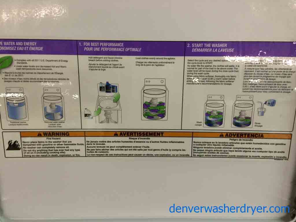 Estate Washer, by Whirlpool, Heavy Duty, Direct Drive, Water Saver!