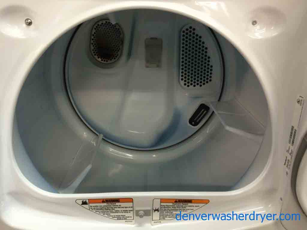 Whirlpool Cabrio Washer/Dryer Set, stainless basket, with agitator