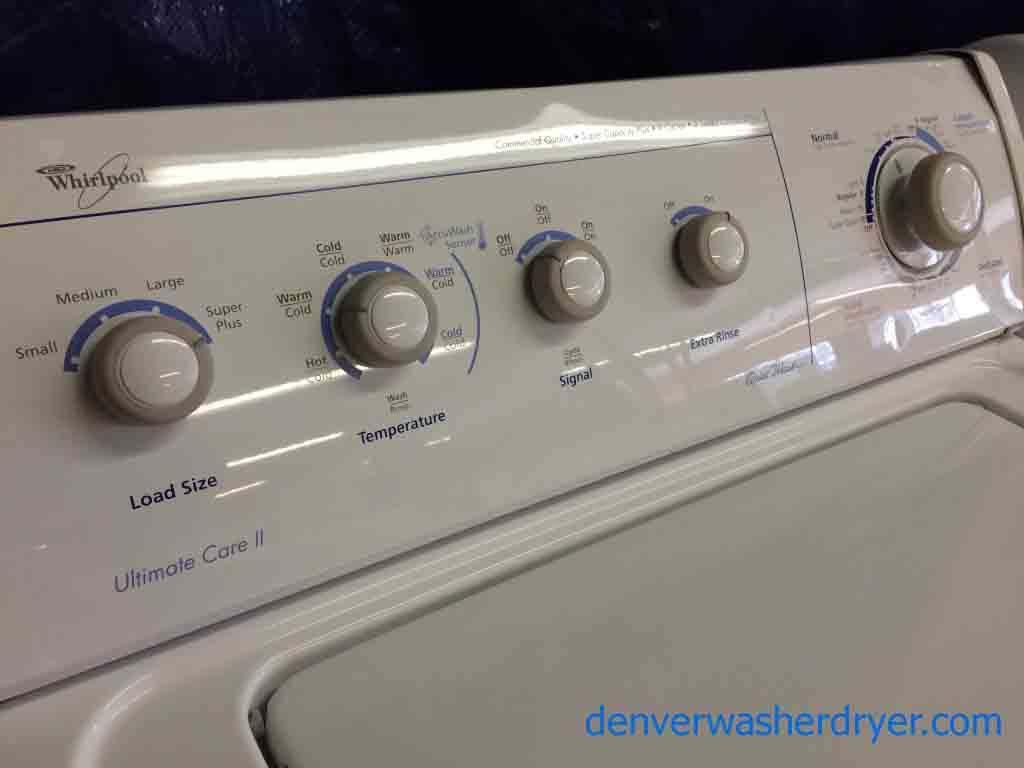 Whirlpool Washer/Dryer, Ultimate Care II, Super Capacity Plus