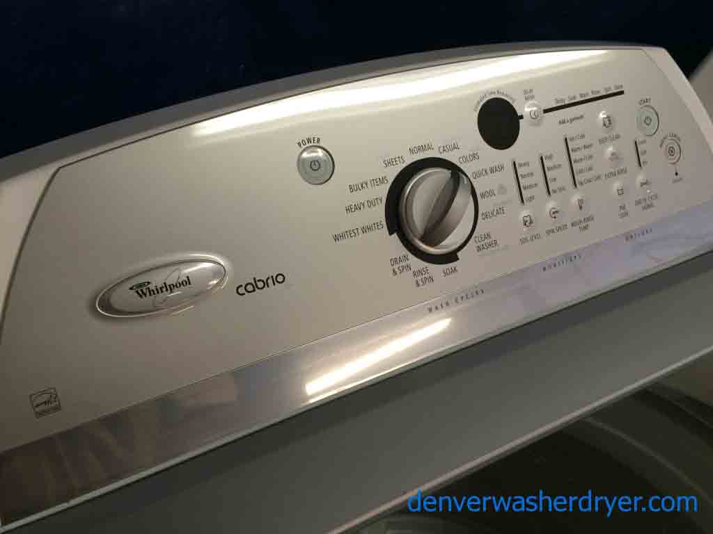he Whirlpool Cabrio Washer/Dryer Matching Set! High Efficiency
