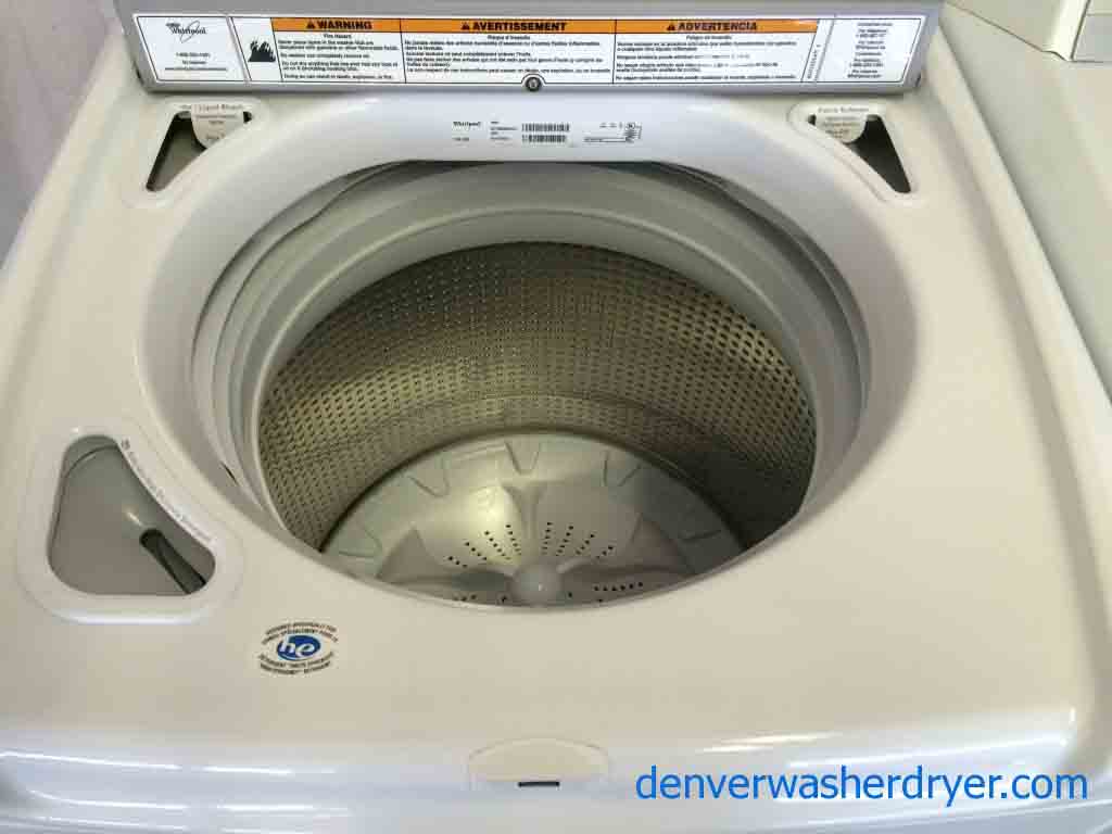 Whirlpool Cabrio Washer/Dryer Set, HE, Agitator-less, Stainless