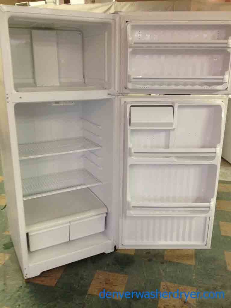 16 Cu Ft White GE Refrigerator