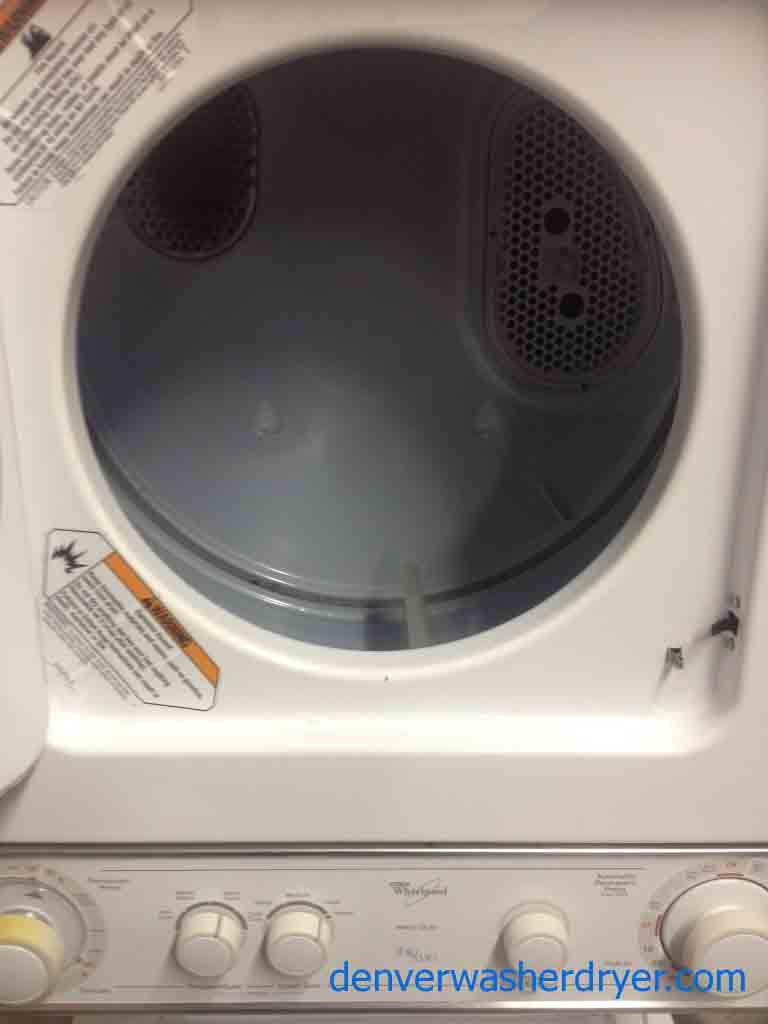 Impressive 24″ Stacked Whirlpool Washer/Dryer Set