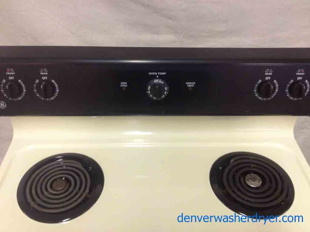 Beautiful Beige GE Electric Stove