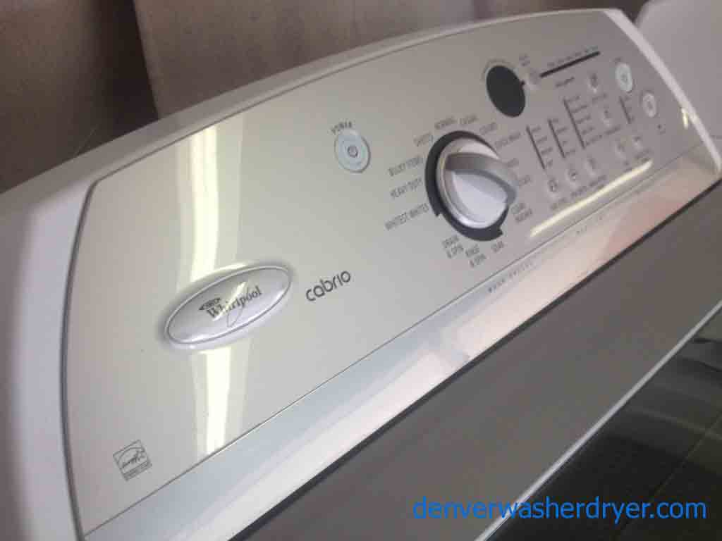 High-Efficiency Agitator-less Whirlpool Cabrio Washer/Dryer Set!