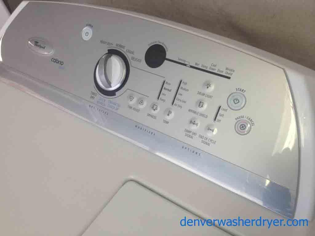 High-Efficiency Agitator-less Whirlpool Cabrio Washer/Dryer Set!
