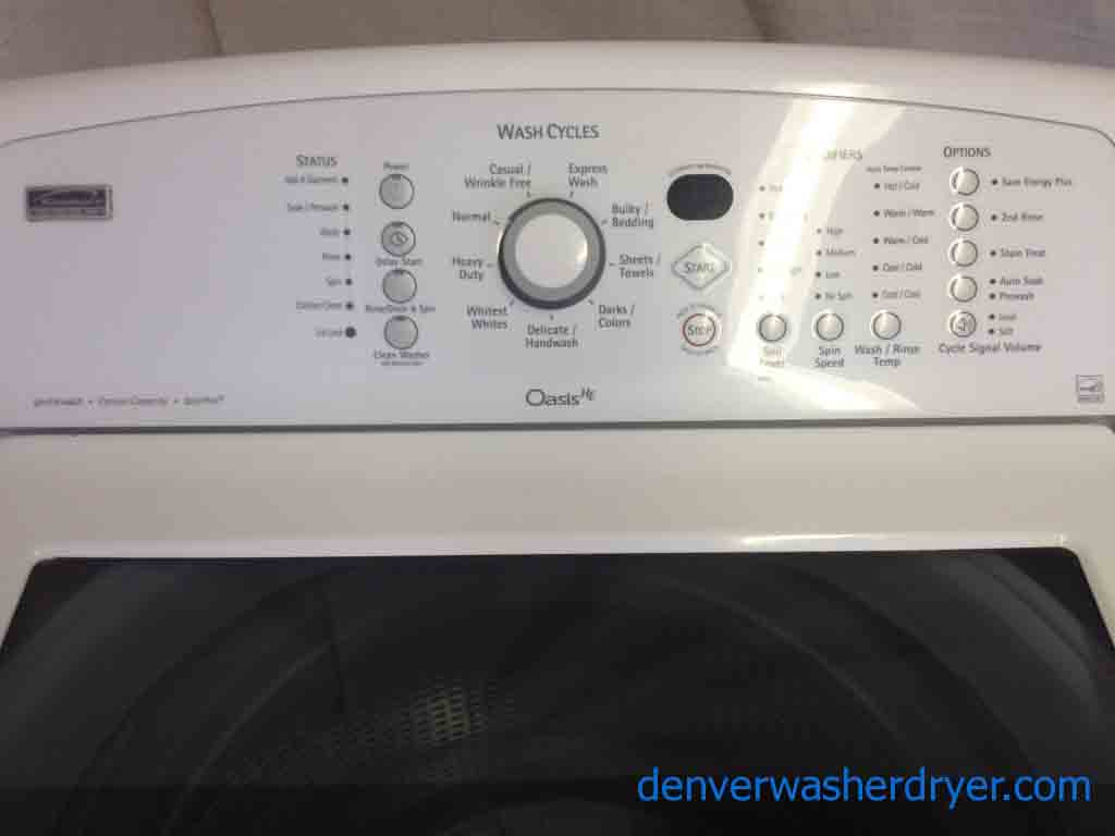 High-Efficiency Agitator-less Kenmore Elite Oasis Washer!