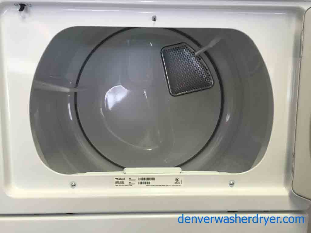 2013 Like New Full Sized Whirlpool Stackable Washer/Dryer, Just Beautiful!