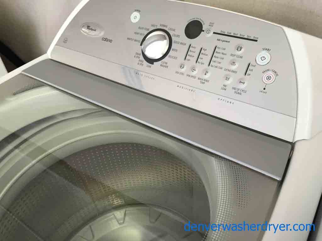 High Efficiency Whirlpool Cabrio Washer/Dryer Matching Set, Gas Dryer!