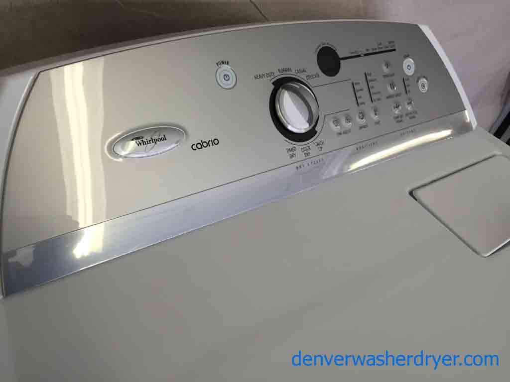 High Efficiency Whirlpool Cabrio Washer/Dryer Matching Set, Gas Dryer!