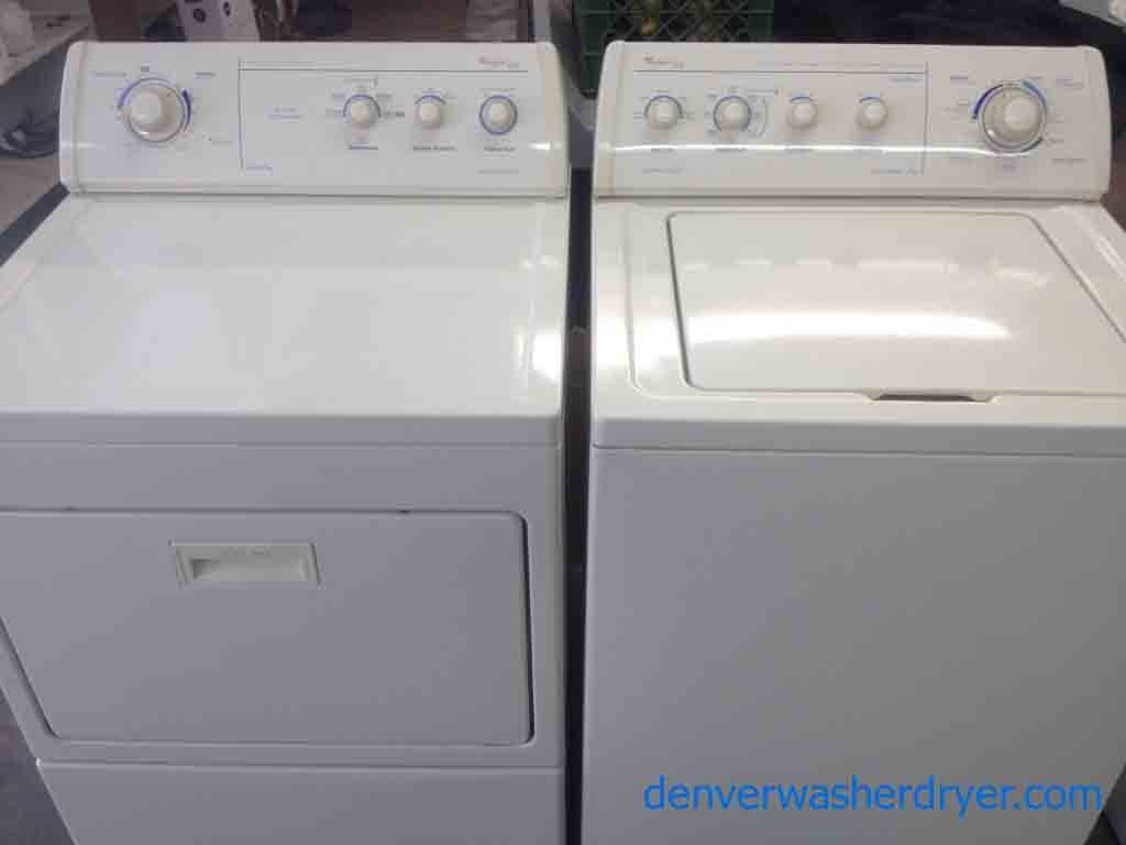 Whirlpool Gold Washing Machine and Matching Dryer, Almond