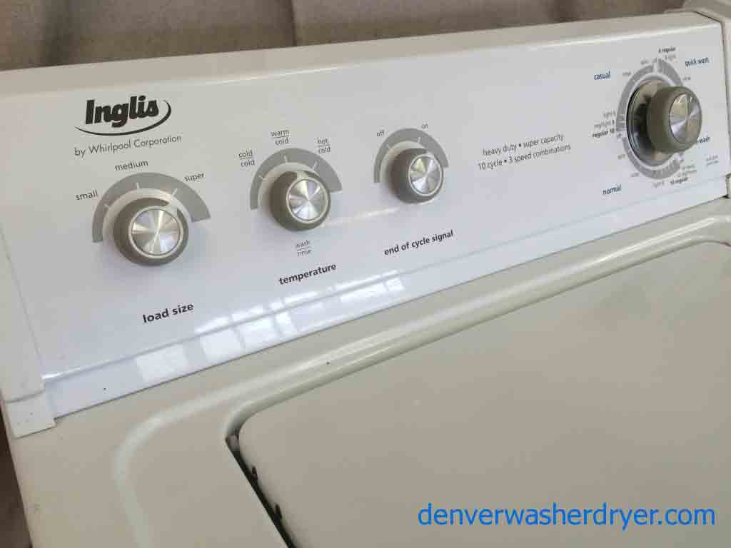 Large Images for Inglis Washer/Dryer Set, by Whirlpool, Heavy Duty