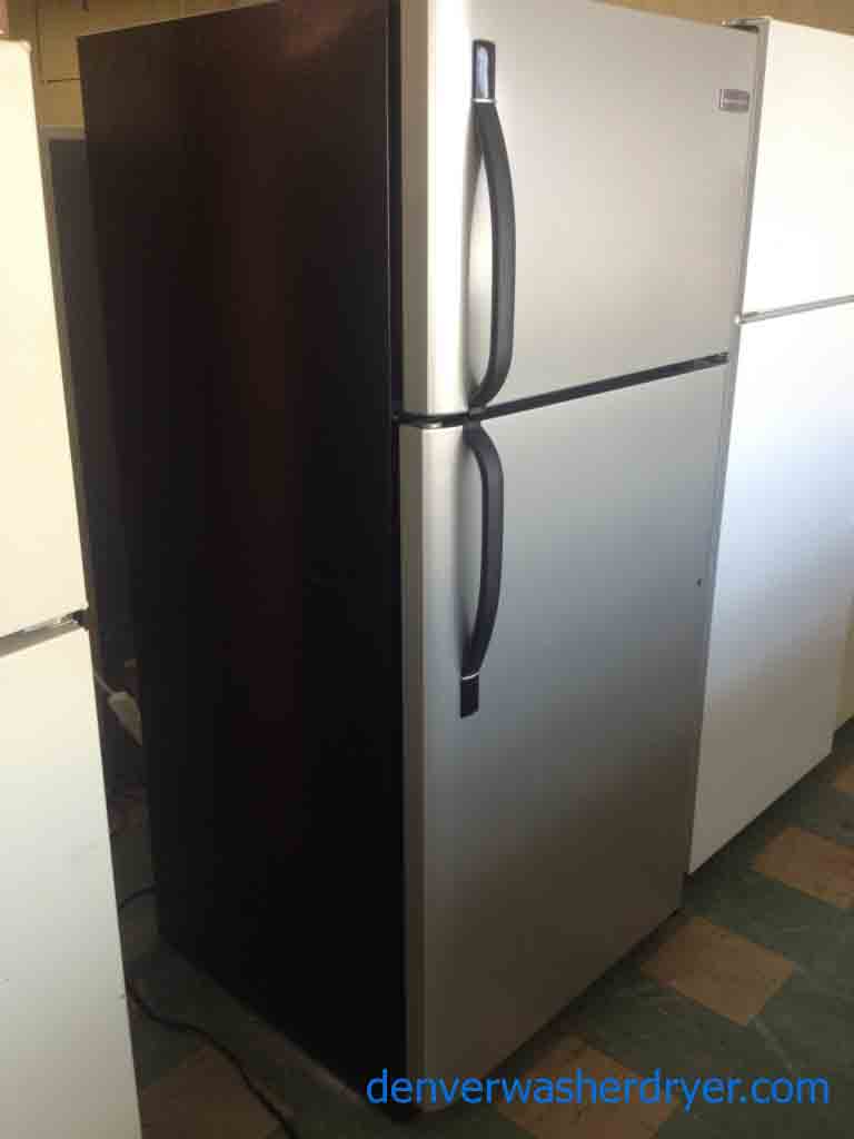 Sleek Frigidaire Stainless Steel Refrigerator!