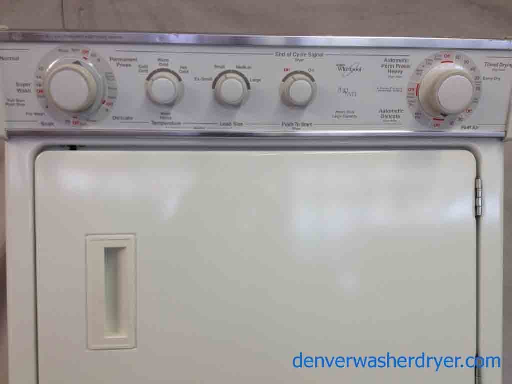 Stacked Whirlpool Washer/Dryer Set!