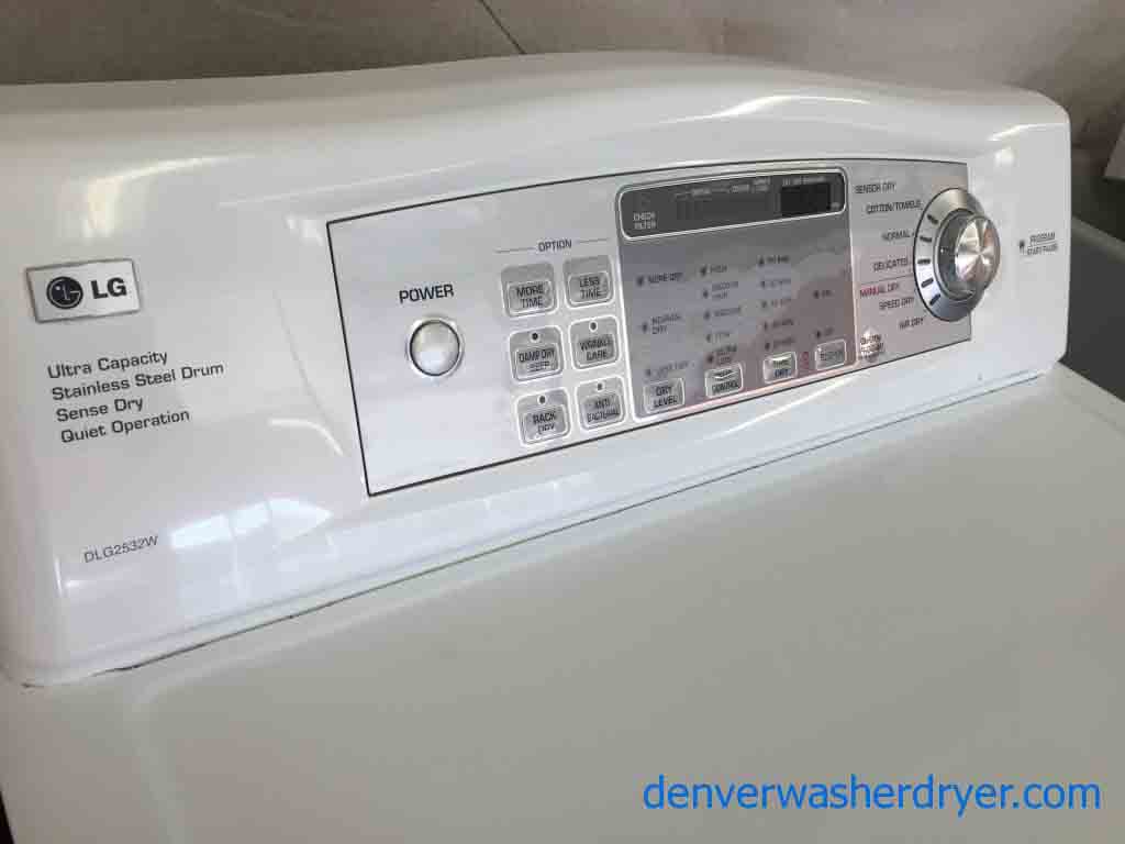 AMAZING LG Tromm Washer/Dryer, Stainless Steel Drums, Gas Dryer