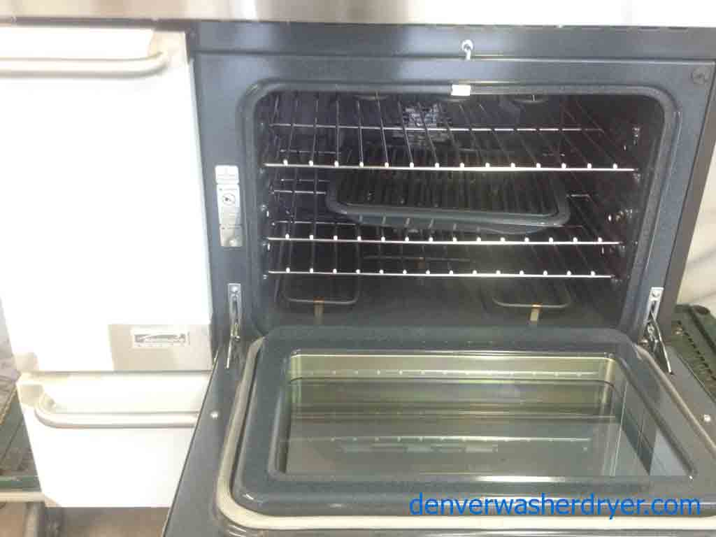 Stainless Steel Dual-Fuel Kenmore Elite Gas & Electric Stove!