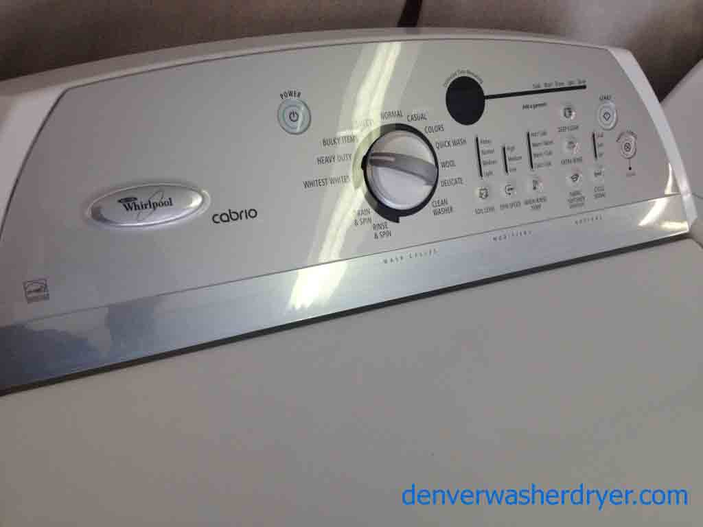 Well-Made Whirlpool Cabrio Washer/Dryer Set!
