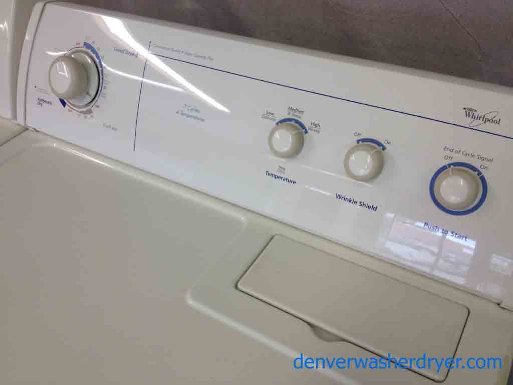 Super Capacity Plus Whirlpool Washer/Dryer Set!