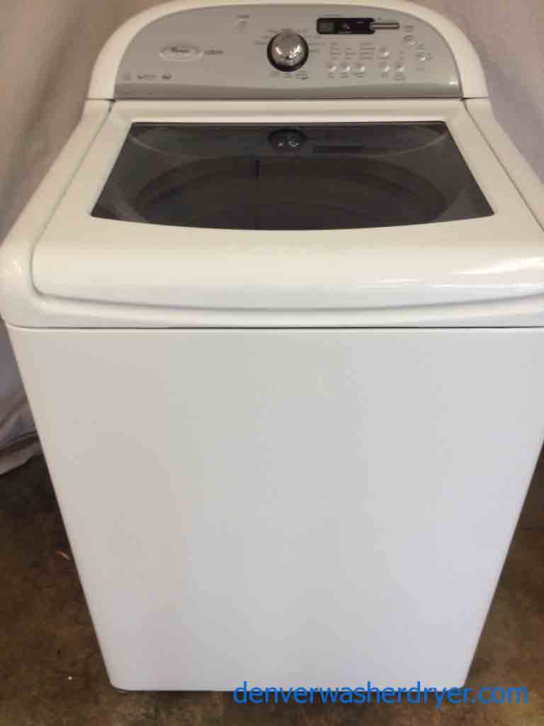 High-Efficiency Agitator-less Whirlpool Cabrio Washer!