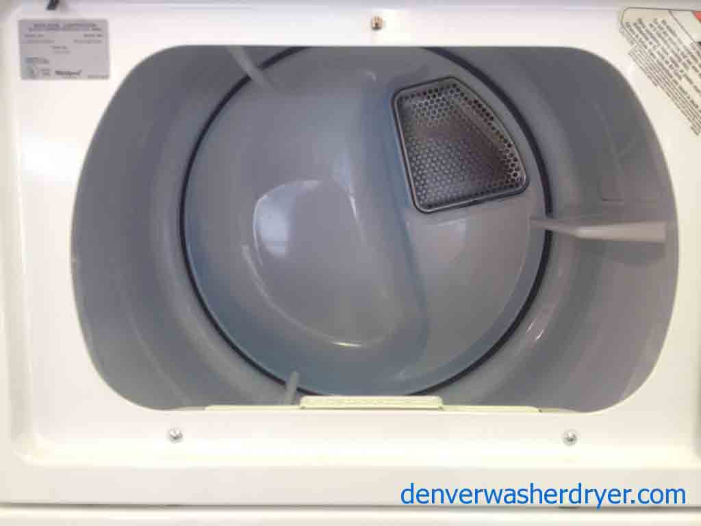 27″ Wide Stacked Whirlpool Thin Twin Washer/Dryer Set!