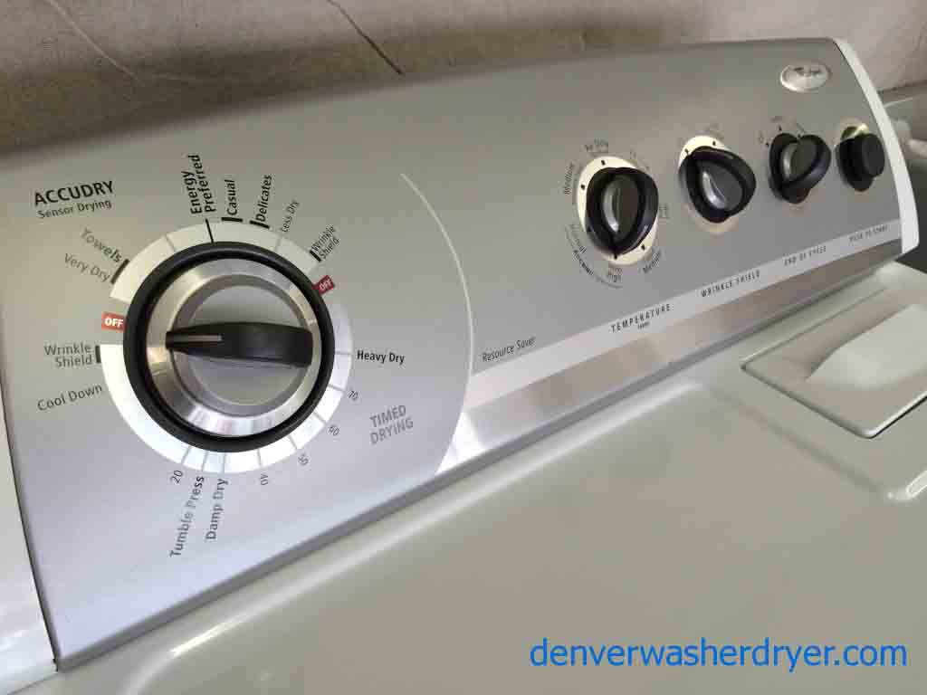 Large Images for Newer Whirlpool Washer/Dryer, High End Matching Set