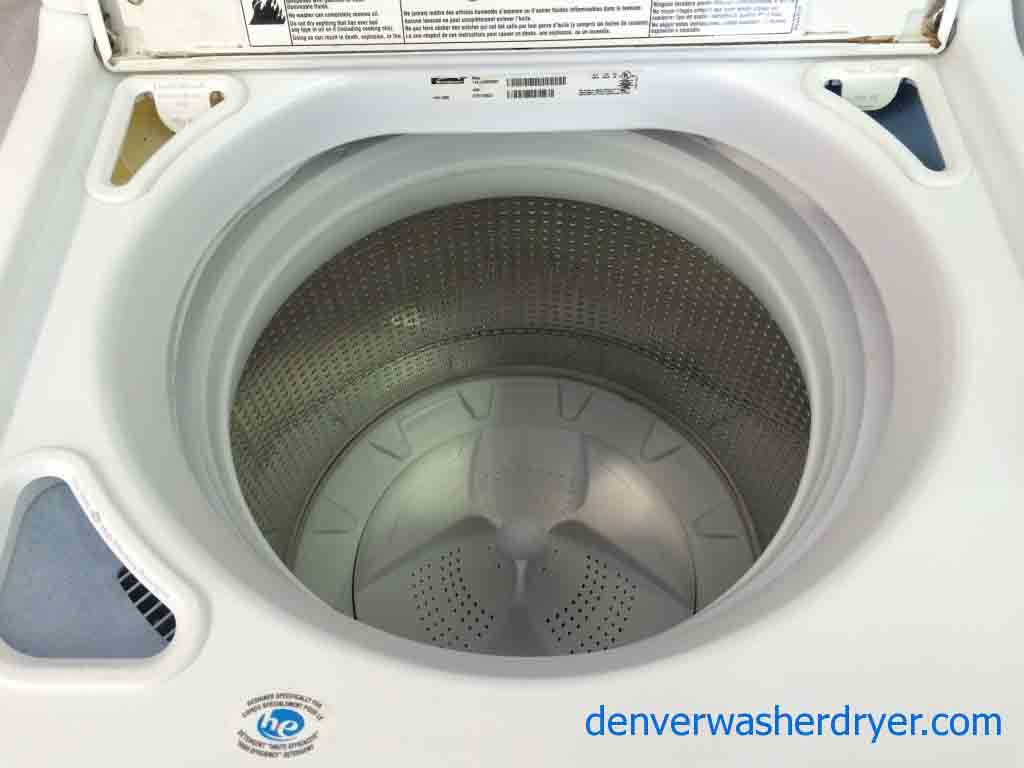 Kenmore Elite Oasis Washer/Dryer Set, HE, Stainless, Canyon Capacity