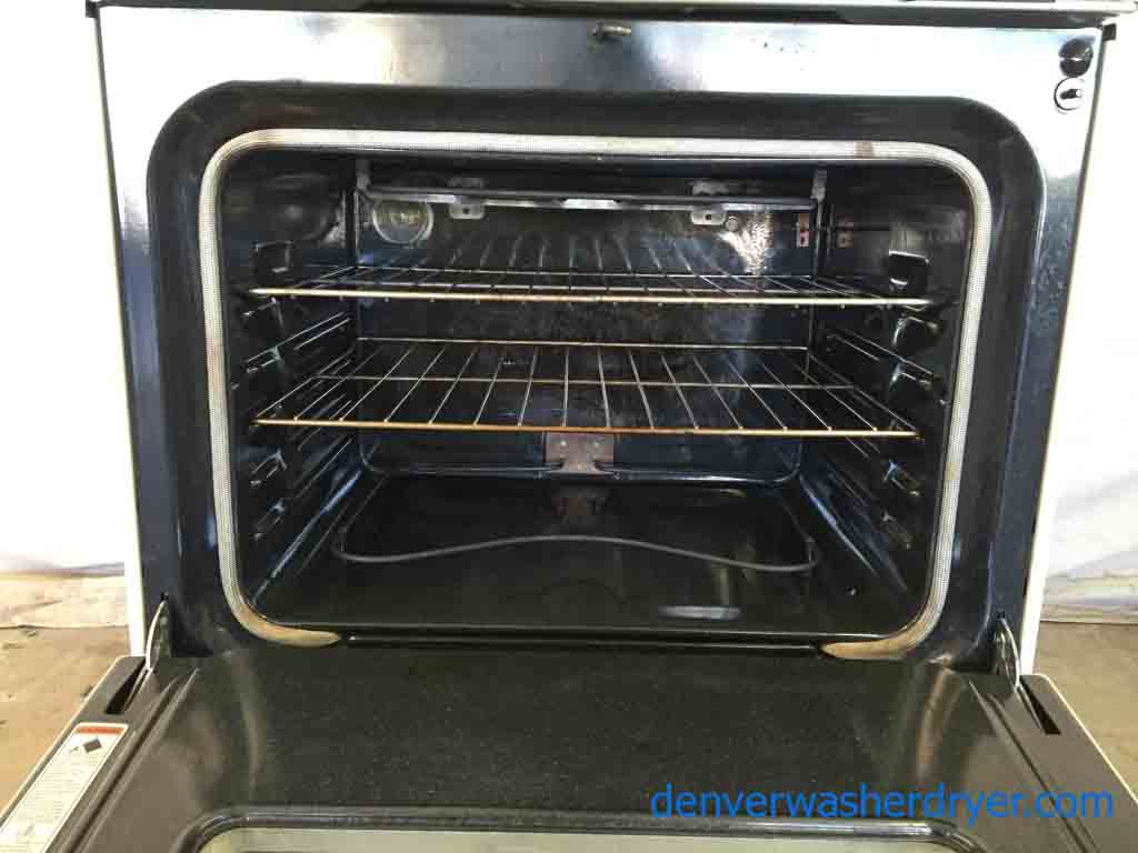 High End Kitchen Aid Glass Top Stove, Beige