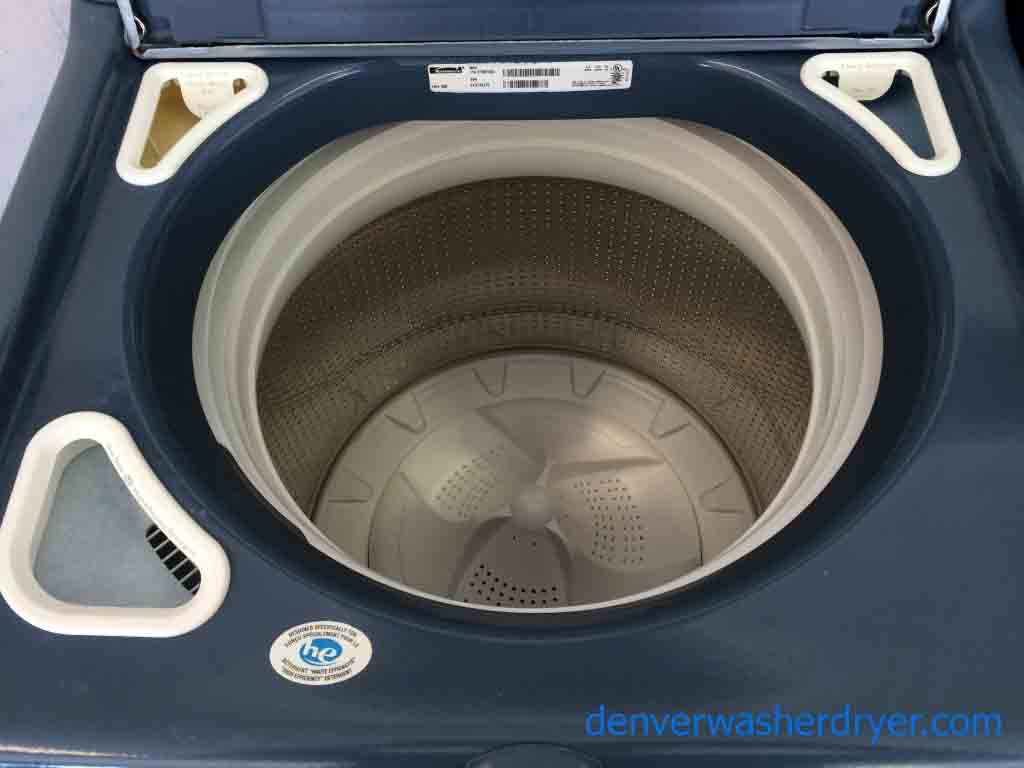 Kenmore Elite Oasis Washer/Dryer Set, Canyon Capacity, Super High End, Blue