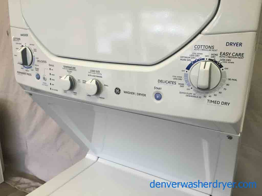 2014 GE Stackable Washer/Dryer 24″, Like New!
