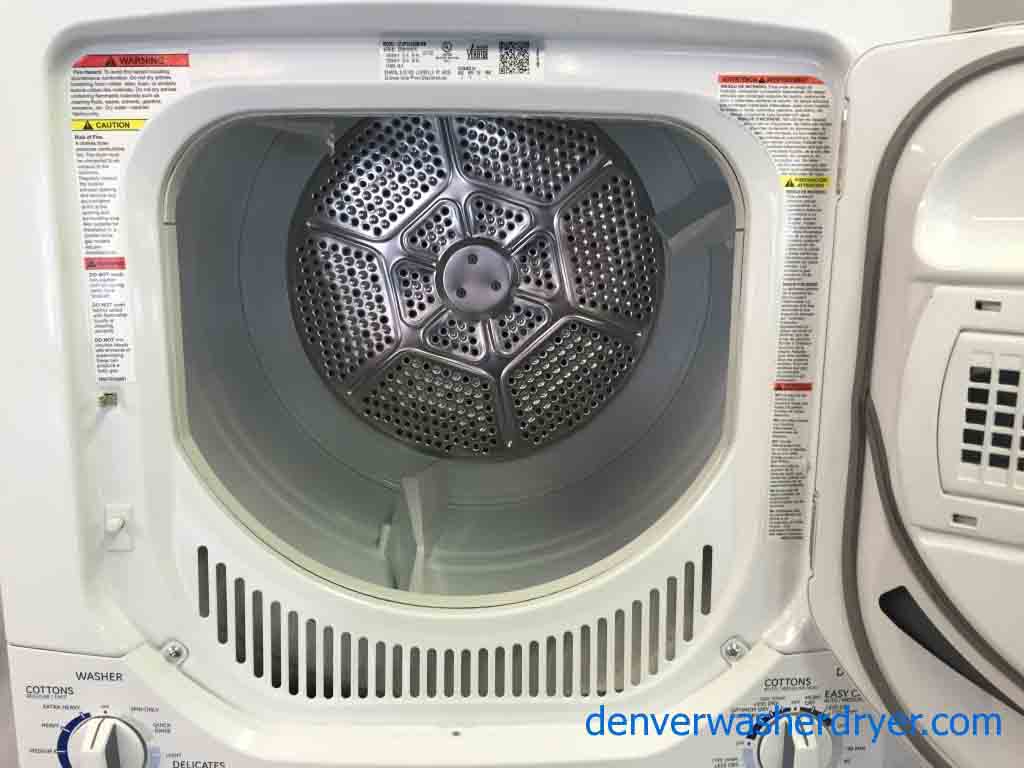 2014 GE Stackable Washer/Dryer 24″, Like New!