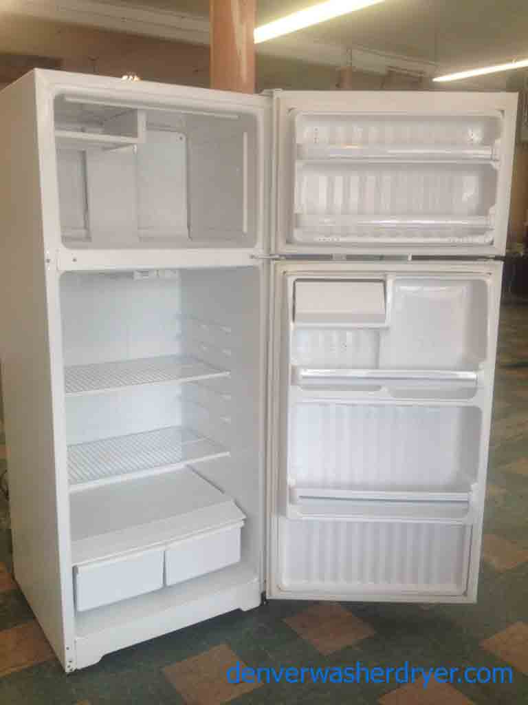 16 Cu. Ft. White GE Refrigerator!