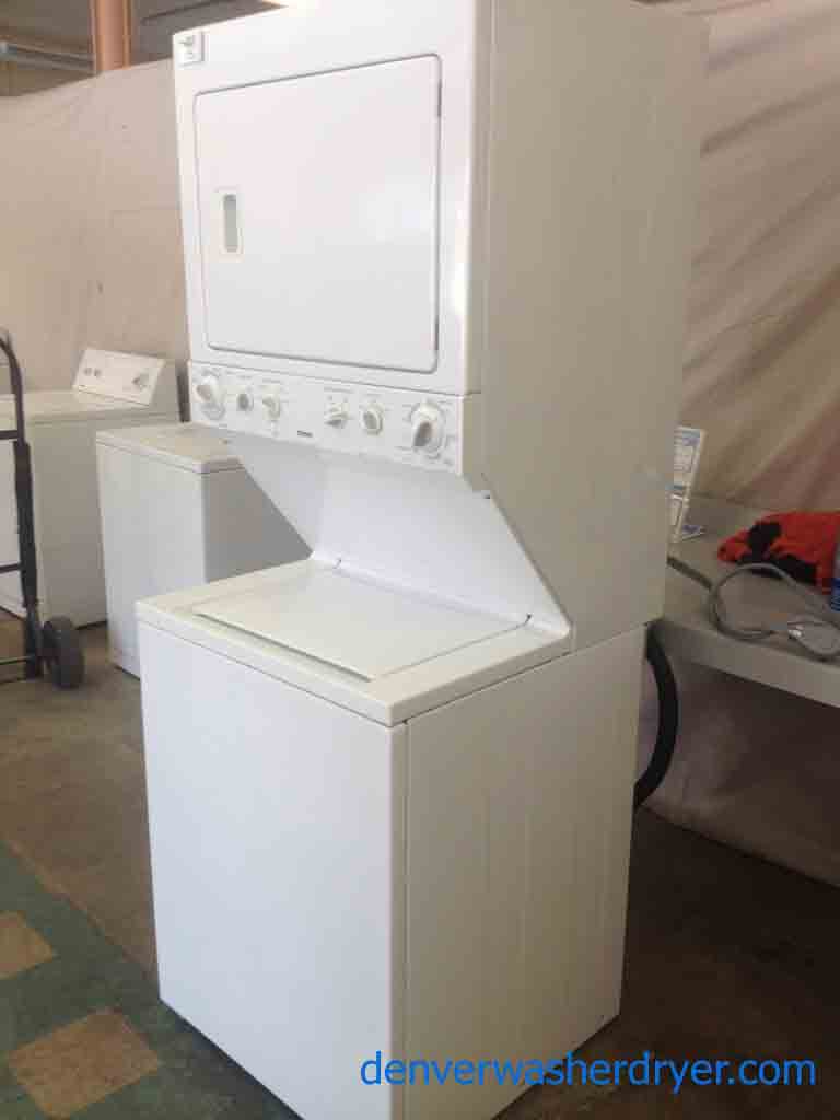 27″ Wide Stacked Kenmore Washer/Dryer Set!