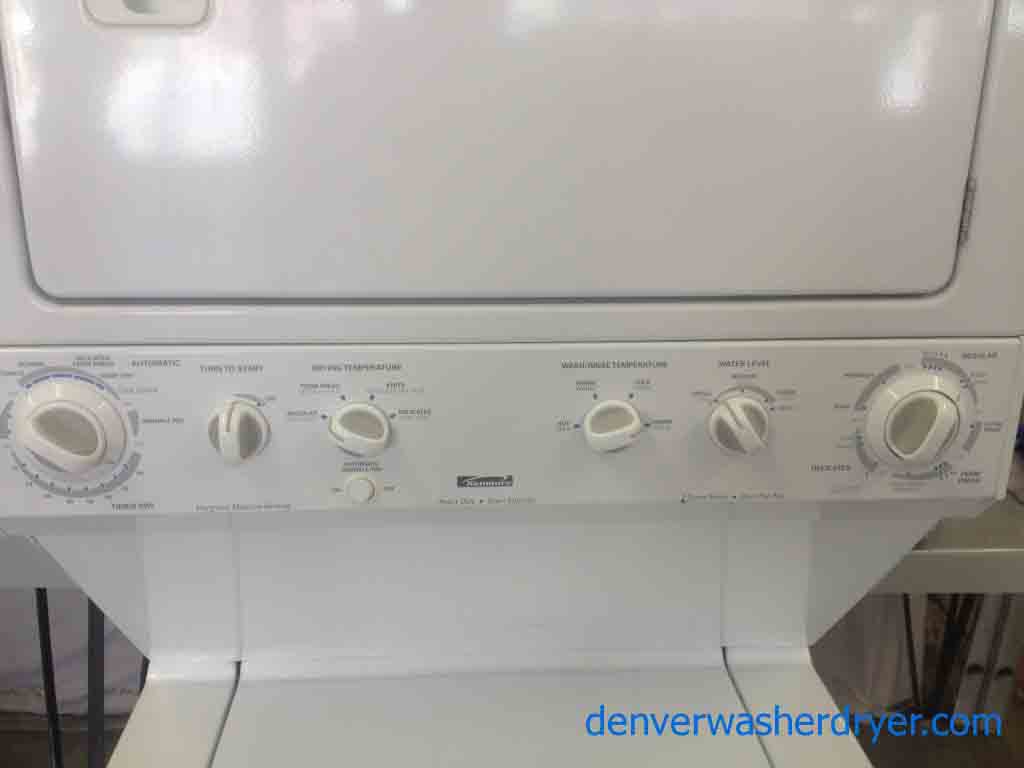 27″ Wide Stacked Kenmore Washer/Dryer Set!