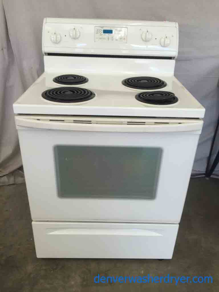 Self Cleaning Whirlpool Stove, Beige Color