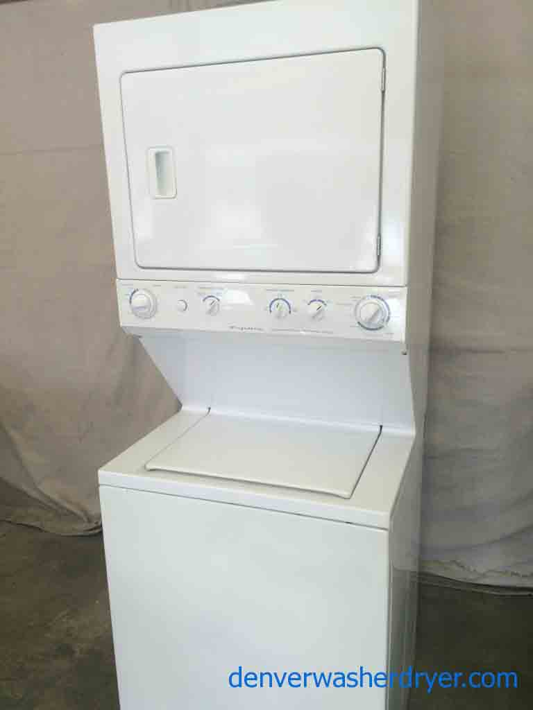 Frigidaire Stack Washer/Dryer, Super Capacity, Full Featured 27 inch