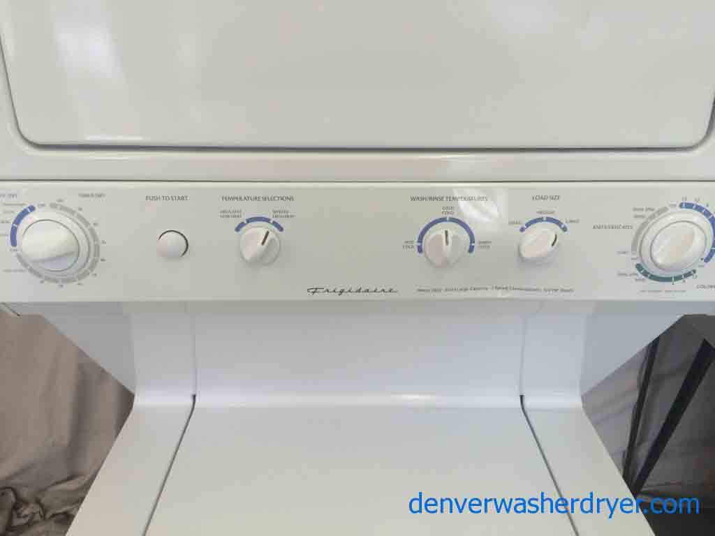 Frigidaire Stack Washer/Dryer, Super Capacity, Full Featured 27 inch