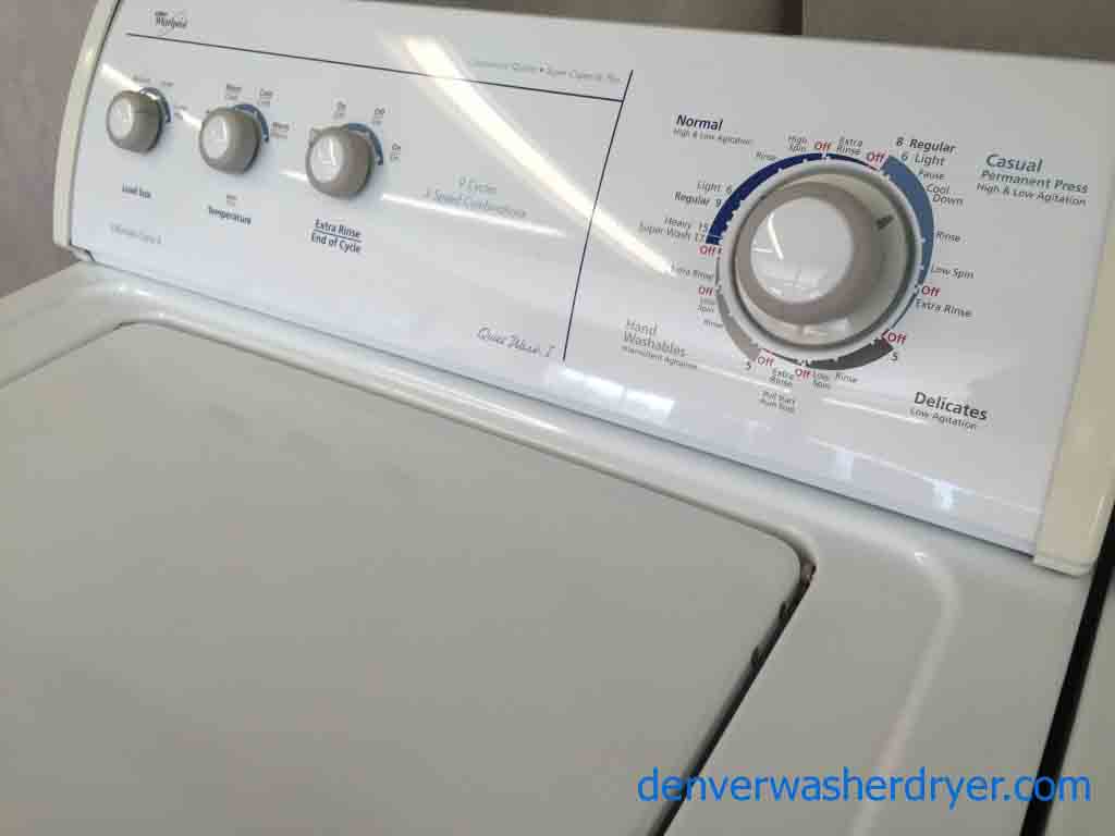 Heavy Duty Whirlpool Washer/Dryer Matching Set
