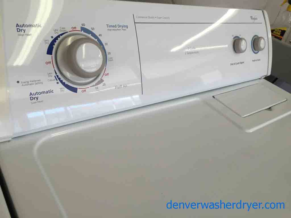Heavy Duty Whirlpool Washer/Dryer Matching Set