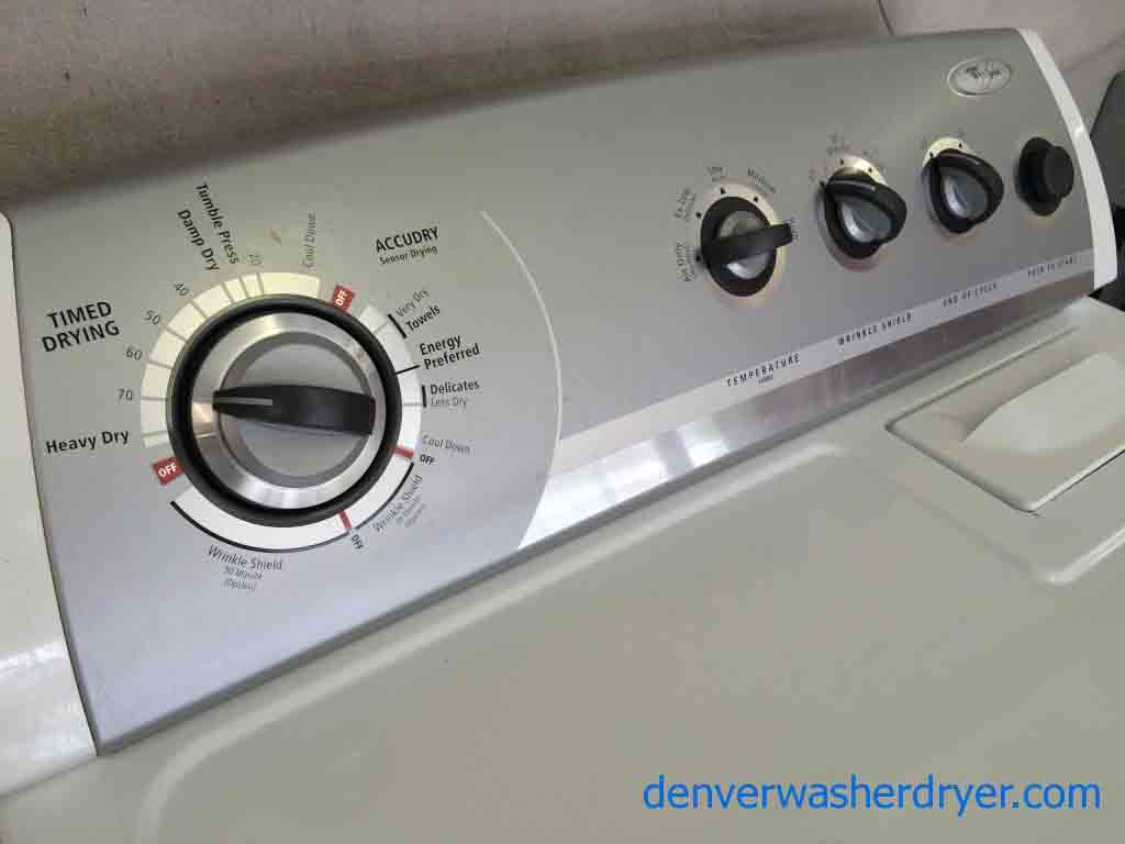 Whirlpool Washer/Dryer, Direct Drive, Full Featured, Recent Models