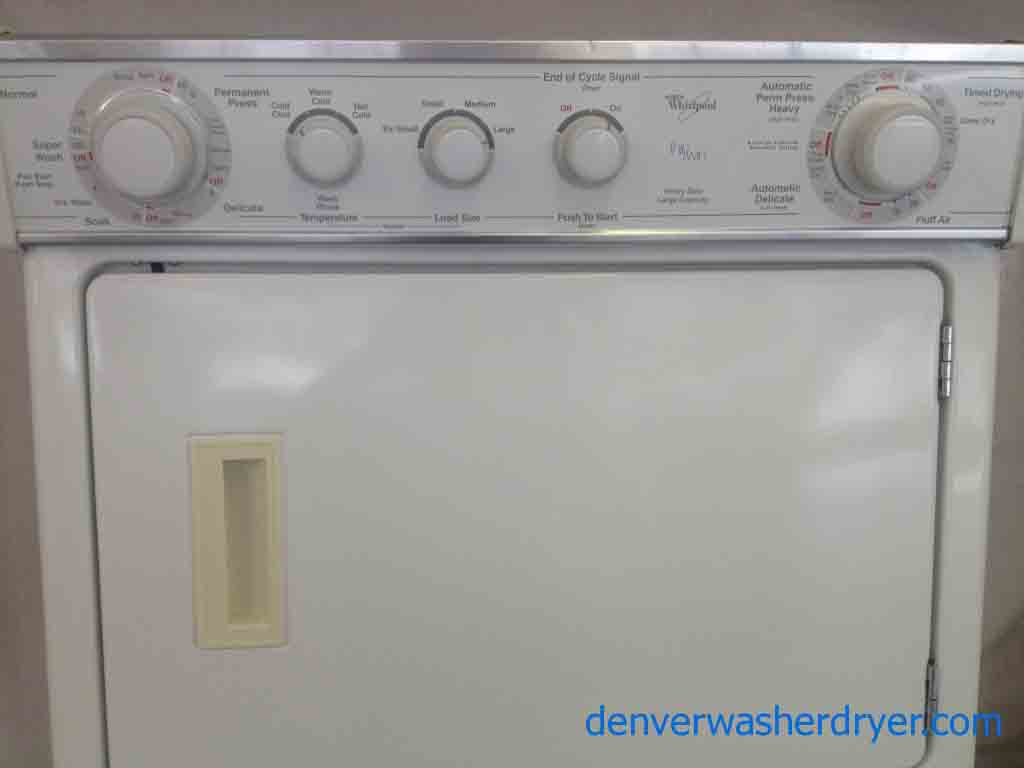 Whirlpool Thin Twin Stacked Washer/Dryer Set! (2259)