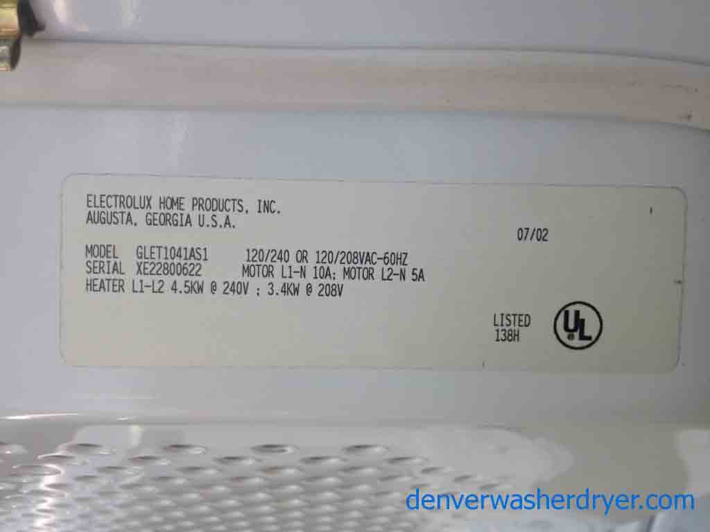 Frigidaire 27″ Stacked Washer Dryer Combo