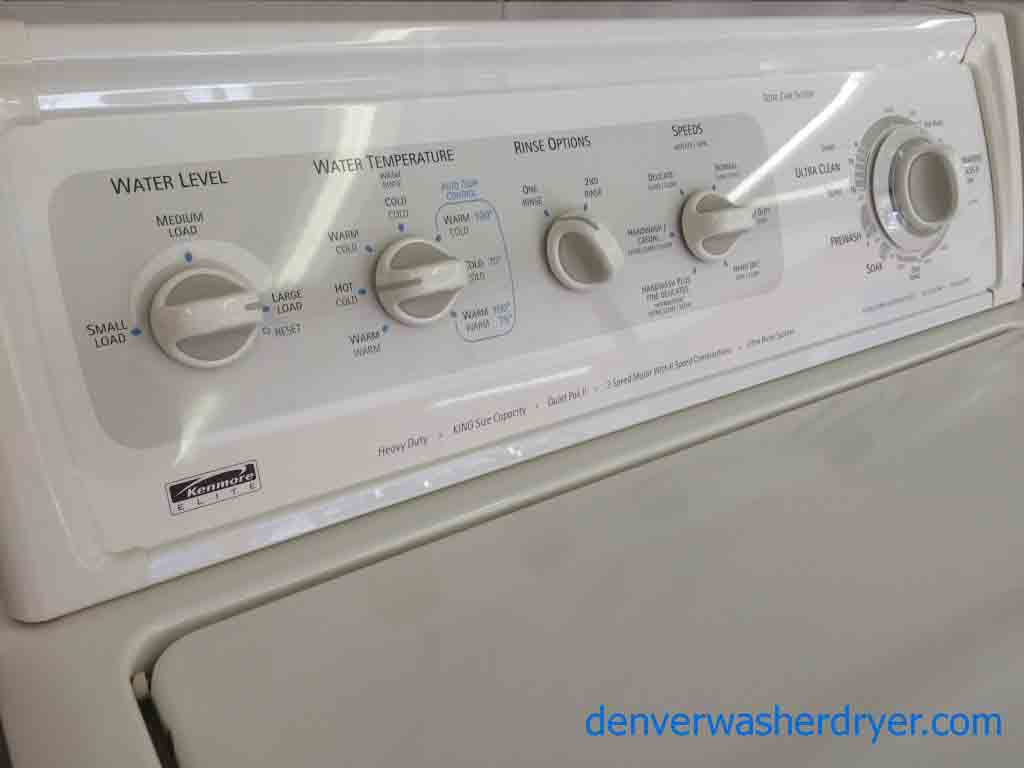 Kenmore Elite Washer/Dryer Set, Direct Drive, Awesome Condition! King Size!