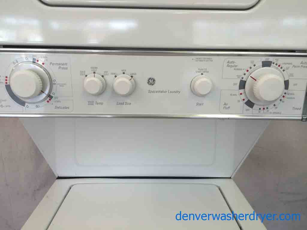 Amazing 24″ Stackable Laundry Set, Almost New GE
