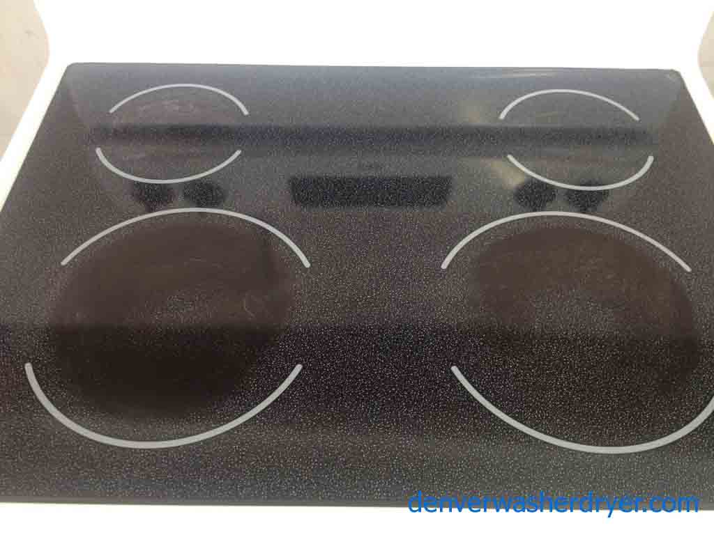 Kenmore Black/White Glass-Top Stove!