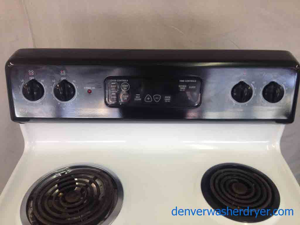 GE Electric Black/White Stove!